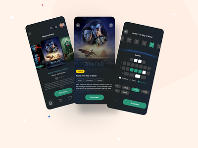 Movie app app branding design mobile movie ui ux