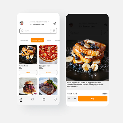 Delivery app app branding delivery design food mobile ui ux