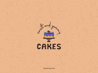 Cake and Bakery bakery brand identity branding cake food graphic design hand drawn logo logo design minimalist modern pastry restaurant