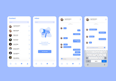 Messaging App UI Design graphic design ui