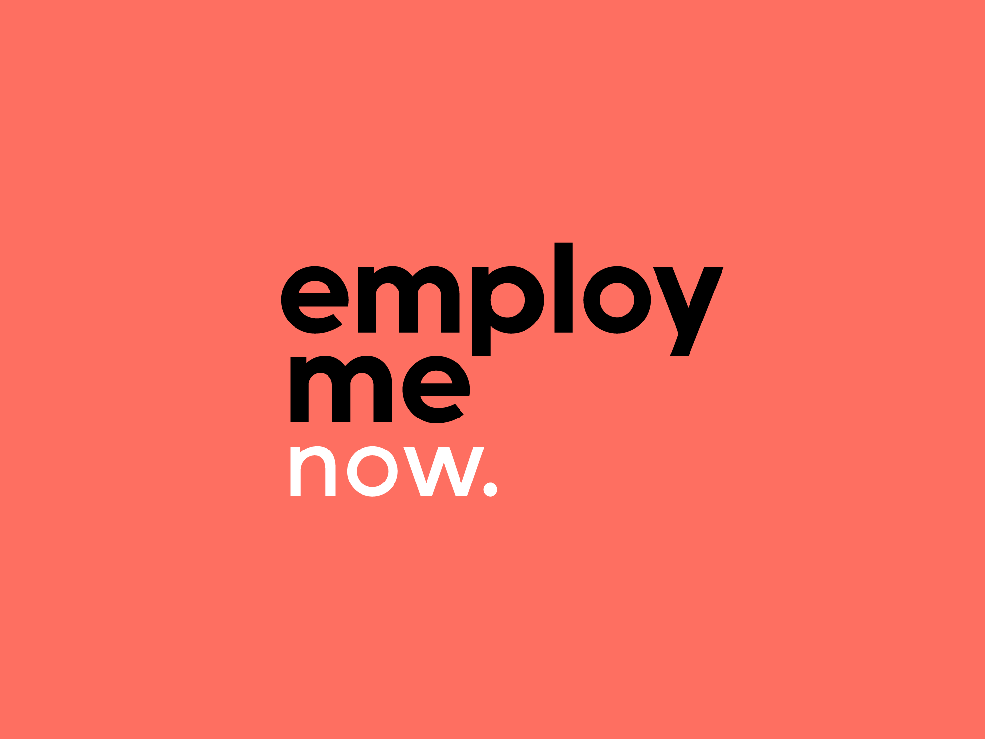 Employ Me | Logo Design branding colorful concept custom letters design graphic design lettering logo logo design logo designer logo designer for hire logotype recruitment sans serif typography