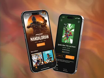 Comic Book Store animation comic book concept motion design motion graphics ui ui design