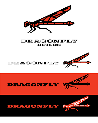 Dragonfly Builds | Logo & Brand design display font font illustration logo typography vector