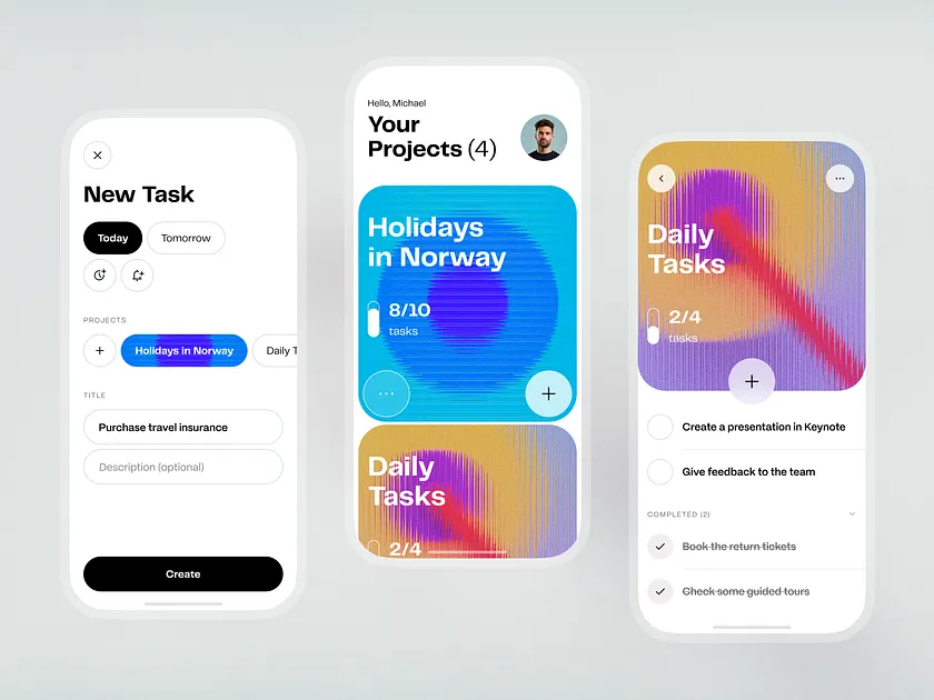 Task Management App designs, themes, templates and downloadable graphic ...