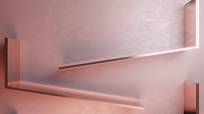 Satisfying animation with rose gold balls 3d design motion graphics