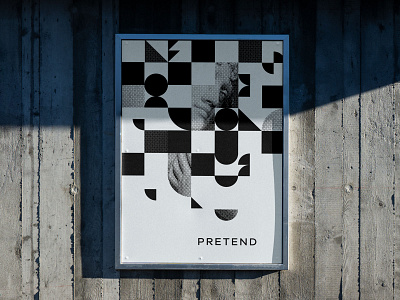 Pretend collage design geometry layout pattern texture type