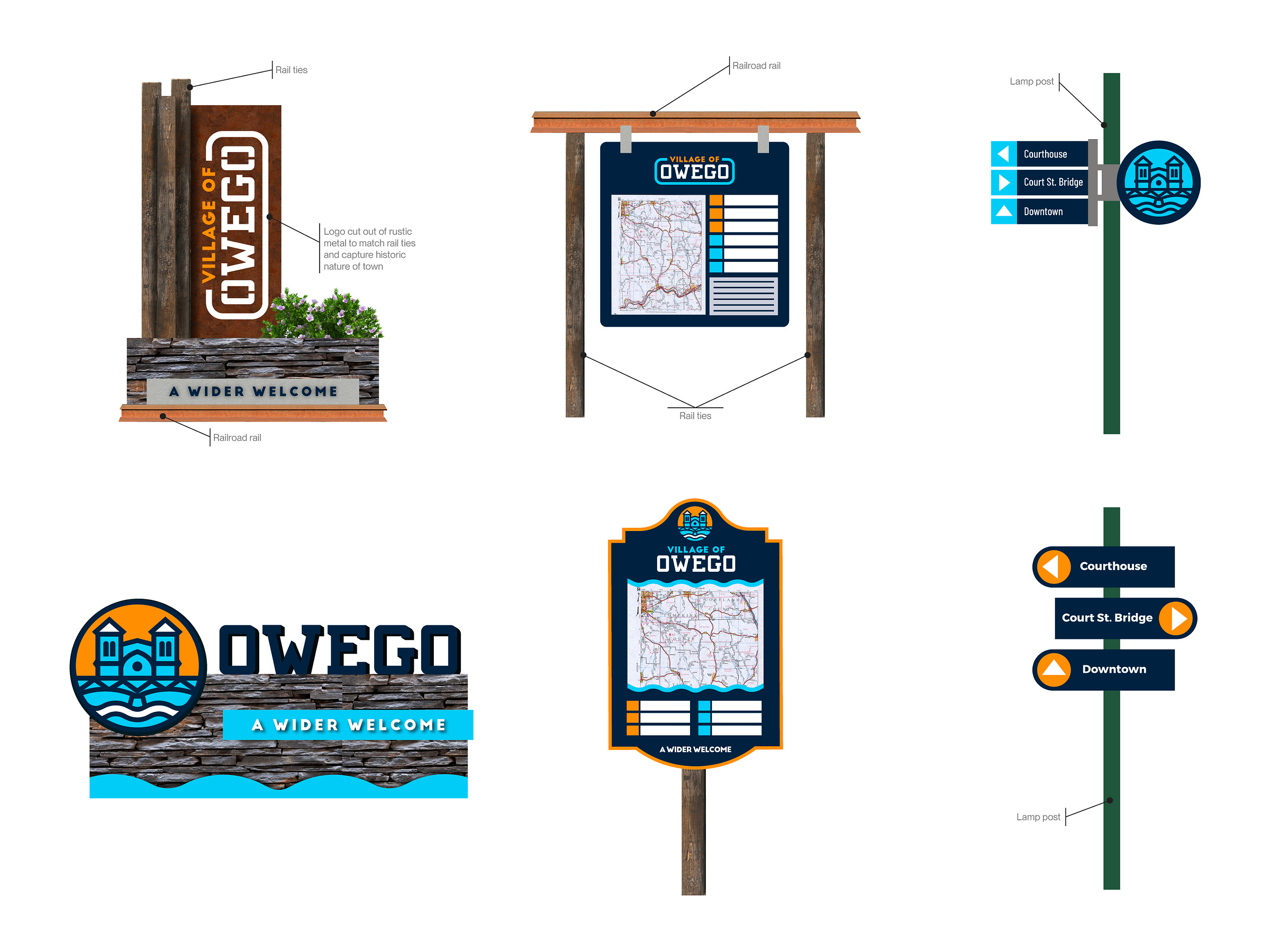 Owego, New York Branding by Tyler Frisbee on Dribbble