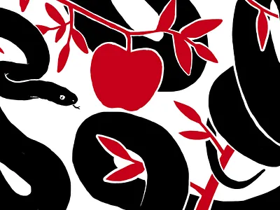 SSSSSSIN apple art design graphic design illustration logo sin snake vector