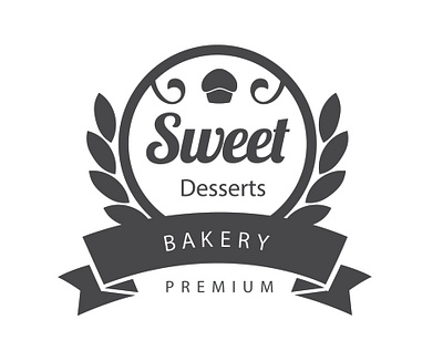 Sweer desserts Bekary vintage logo branding design graphic design illustration logo typography vector