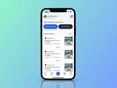 Request Component design ecommerce marketplace minimal mobile design order product request product ui ui deisgn