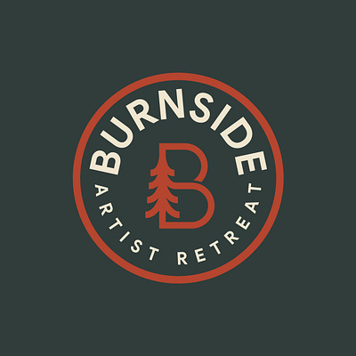 Burnside Artist Retreat branding design graphic design logo