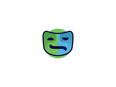 Mask art brand branding design face graphic design illustration logo mask vector