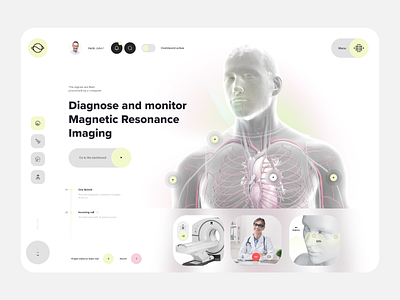 Diagnosis and monitoring health system Dashboard dashboard design design inspiration diagnosis experience graphic health system ui user interface ux web web design website