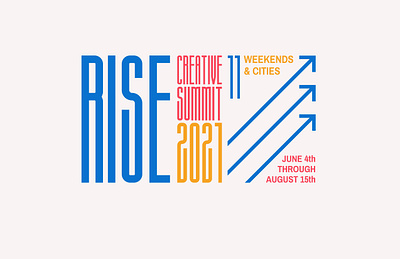 Rise Creative Summit 2021 branding design graphic design typography