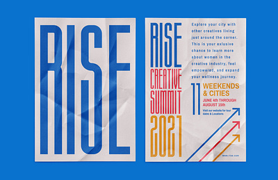 Rise Creative Summit 2021 branding design graphic design typography