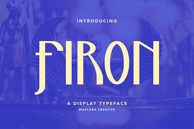 Firon Display Typeface Font branding font fonts graphic design logo nostalgic