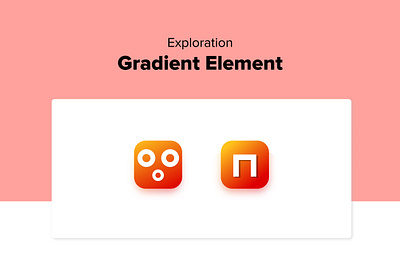 Gradient Element animation icons motion graphics ui