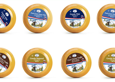 Cheese wheel label design cheese label cheese label design cheese wheel cheeses dutch cheese label food packaging gouda cheese graphic design label label design packaging design