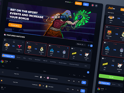 DOVE bet: Betting Sports page bet betting cybersport dashboard fifa gambling game illustration live live football match premier league product design score sport sports sports app sportsbook uiux web design