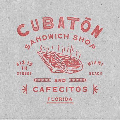 Cubaton Badge 01 badge design branding design illustration logo t shirt design vintage vintage badge vintage design