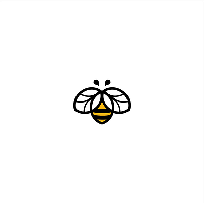 bee logo design bee branding design graphic design honey illustration logo logo bee simple vector
