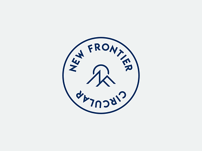 New Frontier Circular Denim branding clothing design logo mountains