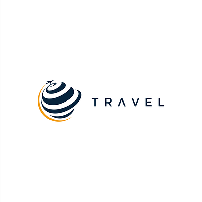 Travel agency logo design branding design earth graphic design illustration logo plane travel trip vector