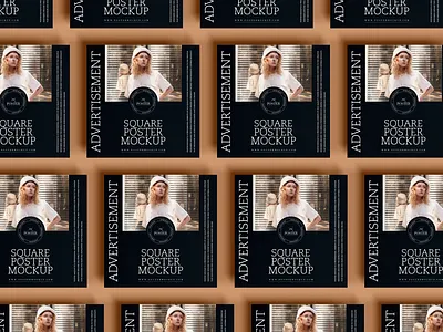 Free Square Poster Mockup poster mockup free