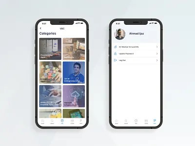 e-Learning platform app app branding design education illustration learning logo ui uux ux reserch