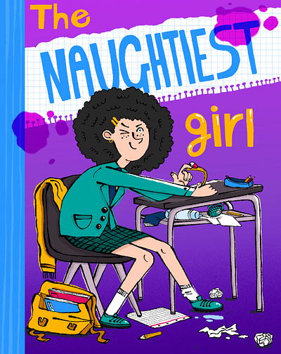 The Naughtiest Girl children childrens book early readers girl illustration middle grade photoshop