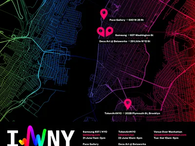 Social Media: Event Map branding hero map social media typography web3