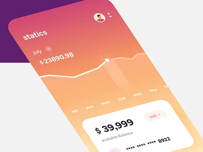 Wallet App app branding design illustration inspiration logo mobile app ui ux