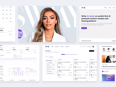 A Look at the UI Design of SWAAY's Website appdesign branding design graphic design prototyping ui uiuxdesign usability userinterface ux uxdesigner uxresearch webdesign