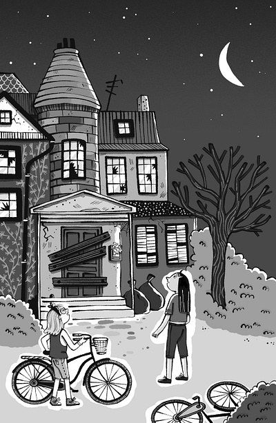 Home Sweet Haunted Home childrens book early readers illustration middle grade photoshop