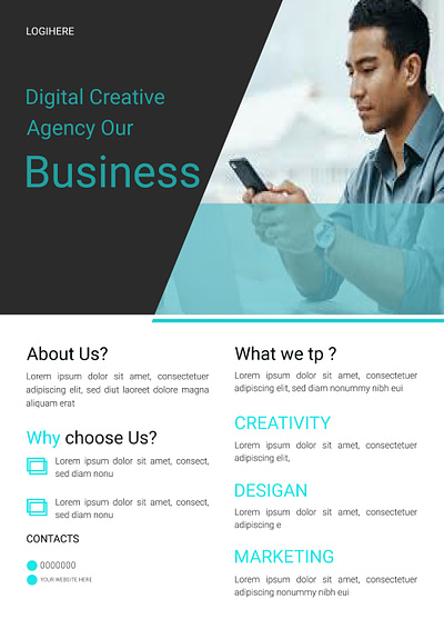 This Flyer Template design is for business promotion mag