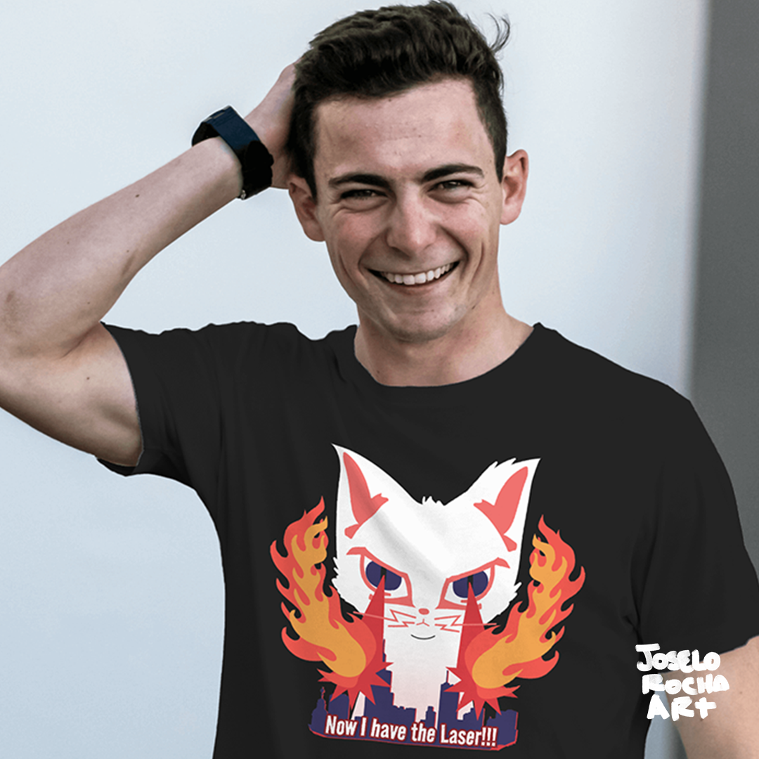 Funny Cat Shirt : Now I have the Laser!!! by Joselo Rocha on Dribbble