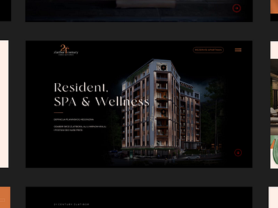 21st Century Hotel Residential animation apartments brand branding design hotel identity instagram luxury minimalistic modern residential social media ui ui ux website