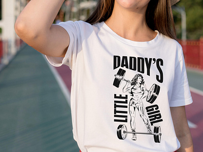 DADDY'S LITTLE GIRL Tshirt | March Design adobe illustration branding bulk tshirt design custom design custom on demond design graphic designer gym tshirt design illustration illustration design merch design print design tshirt tshirt design tshirtdesigner tshirtmaker typographi vector design