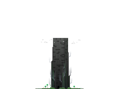 Tower ancient bastion building design graphic design illustration landscape nature tower vector