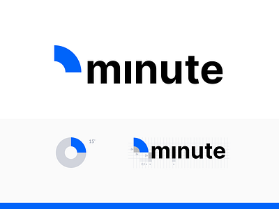 Brand Design | Minute Time Tracker brand branding clock design hour illustration logo minute productivity reports time tracker typography ui ux vector watch