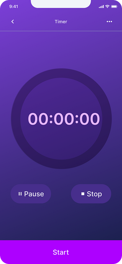 Timer (Daily UI Challenge day 14) dailyui design ui uiux