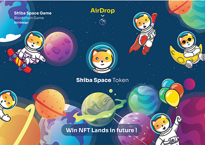 GUI Design Shiba Space animation gamedesign gui json jsonanimation productdesign ui