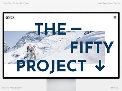 THE FIFTY REDESIGN – HOMEPAGE design mountain product product design ski ui user experience user interface ux web website