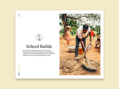 School Builds africa annual report branding build construction design education ghana icon identity impact nonprofit page print program school