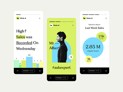 Story analytics app ui blog branding clean graph graphic instagram mobile app pitch deck post product product design sales story typography ui ui ux user experience ux