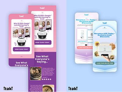 Ecommerce Email Design–Itaki Portable Cooker adobe adobe illustrator branding design e commerce figma graphic design layout design online store procreate shopify ux vector