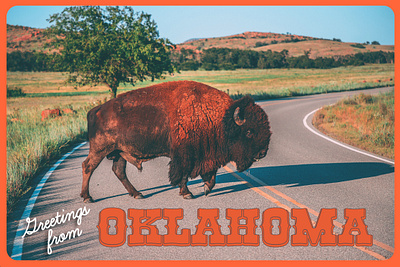 Oklahoma Postcard postcard print