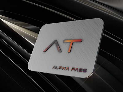 Alpha Pass x AT 3d 3d nft card. 3d nft cards access pass creativeprocess crypto design illustration logo ui