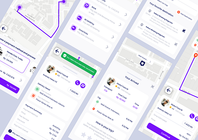 Taxi Order App || Like Gojek, Grab or Uber branding gojek grab maps mobile mobile ui taxi taxi order uber ui user interface