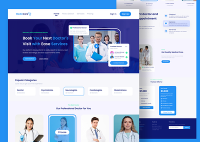 Doctor Appointment || Medical Website docto app doctor doctor website figma graphic design medical ui user interface website